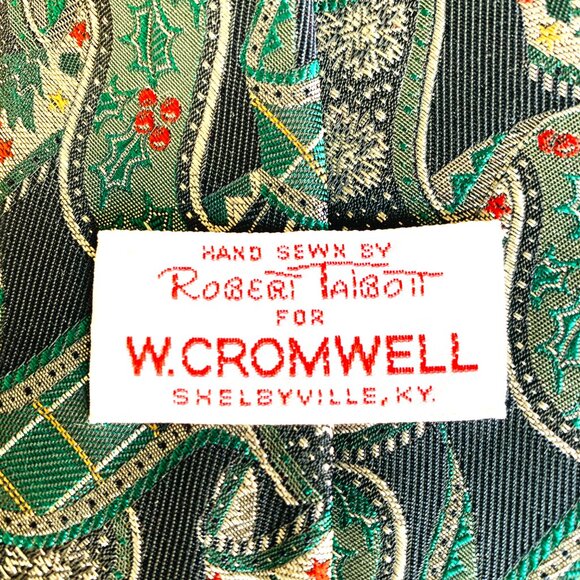 TWO Robert Talbott SPECIAL CHRISTMAS HOLIDAY 100% Silk Hand Sewn Tie LIMITED - Picture 2 of 15